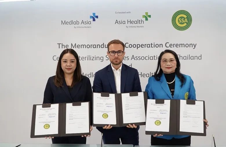 Medlab Asia & Asia Health ลงนามความร่วมมือกับสมาคมศูนย์กลางงานปราศจากเชื้อแห่งประเทศไทย ยกระดับไทยสู่ศูนย์กลางทางการแพทย์