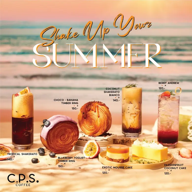C.P.S. COFFEE เปิดตัวเมนูใหม่ ดับองศาความร้อน ต้อนรับซัมเมอร์ กับคอนเซ็ปต์ "Shake Up Your Summer"