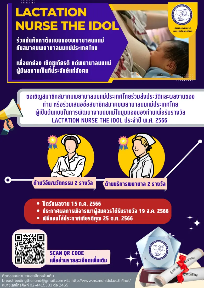สมาคมพยาบาลนมแม่ประเทศไทย ได้ให้ความสำคัญ...