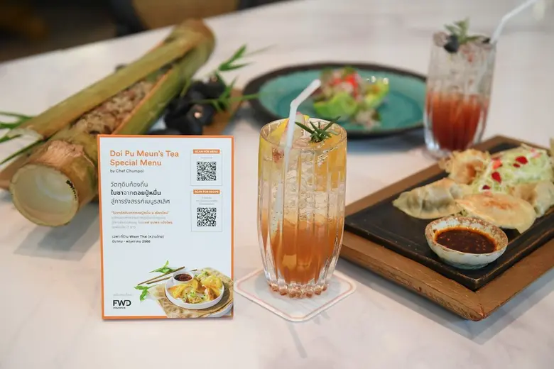 FWD Insurance collaborate with Chef Chumpol Jangprai to introduce special menu from assam tea leaves
