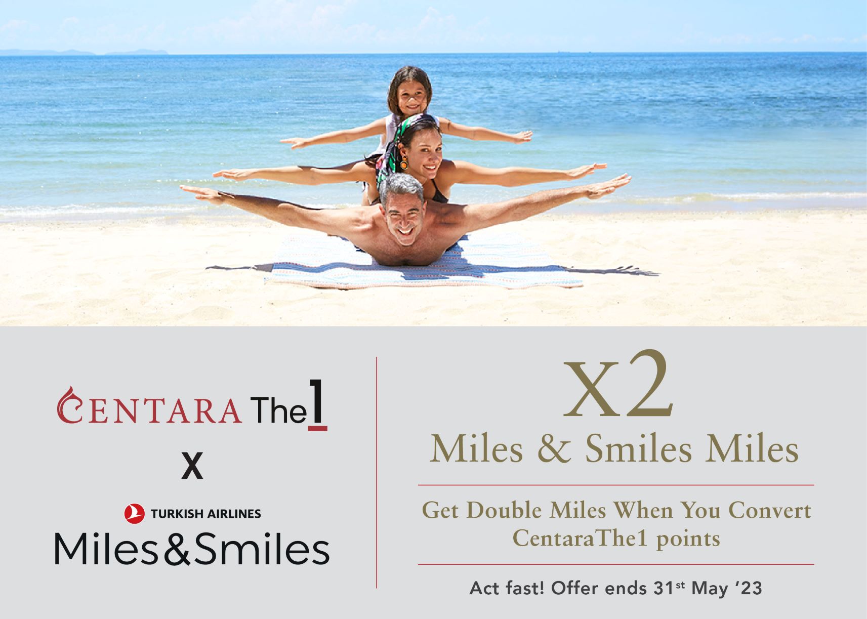 แลกคะแนน CentaraThe1 ทุก 5,000 คะแนน เป็น Miles&Smi...