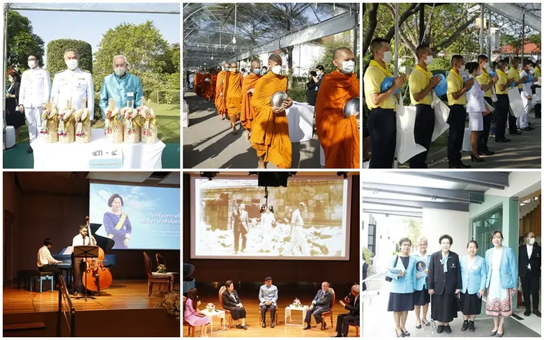 สถาบันดนตรีกัลยาณิวัฒนา จัดพิธีทำบุญตักบาตร เนื่องในโอกาสเฉลิมฉลองครบรอบ 100 ปี วันประสูติ สมเด็จพระเจ้าพี่นางเธอ เจ้าฟ้ากัลยาณิวัฒนาฯ