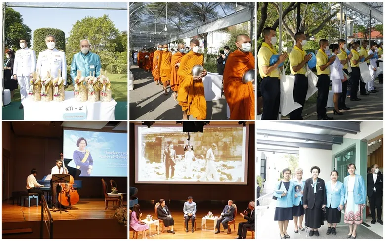 สถาบันดนตรีกัลยาณิวัฒนา จัดพิธีทำบุญตักบาตร เนื่องในโอกาสเฉลิมฉลองครบรอบ 100 ปี วันประสูติ สมเด็จพระเจ้าพี่นางเธอ เจ้าฟ้ากัลยาณิวัฒนาฯ