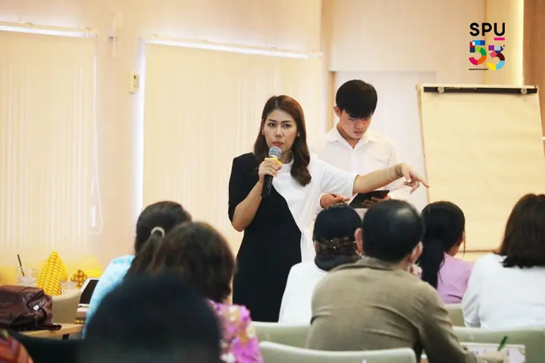 บริการวิชาการ! ผู้บริหาร วทบ. SPU ถ่ายทอดความรู้ "Design Thinking" มุ่งพัฒนาศักยภาพผู้บริหาร วิทยาลัยนักบริหารสาธารณสุข (หลวงพ่อเปิ่นอุปถัมภ์)