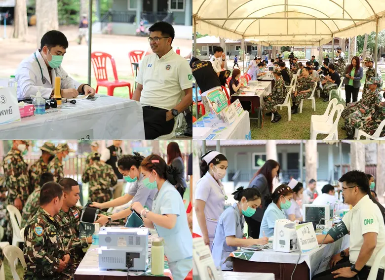 สำนักบริหารพื้นที่อนุรักษ์ที่ 16 (เชียงใหม่) ร่วมกับ รพ.ลานนา ตรวจสุขภาพฯ ห่วงใย..คนสู้ไฟป่า