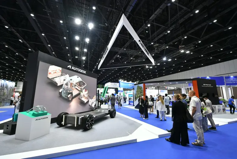 Autodesk หนึ่งในผู้นำระดับโลกด้านซอฟต์แวร์อัจฉริยะ การออกแบบและผลิตแพลตฟอร์มยานยนต์ชื่อดังจากอเมริกา ร่วมโชว์ในงาน Future Mobility Asia 2023