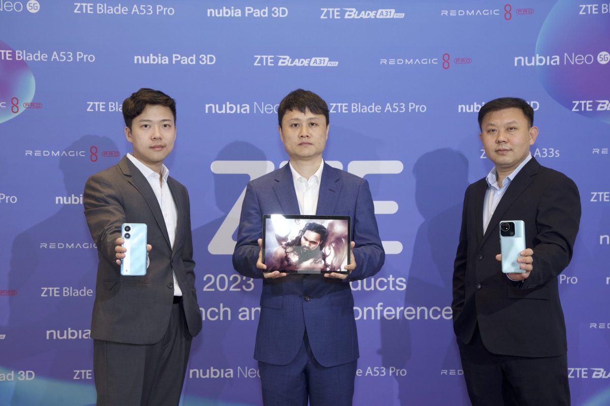 "แซดทีอี" พาเหรดทัพสมาร์ทโฟน ZTE พร้อมแท็บเล็ตเรือธงสุดล้ำ Nubia PAD 3D พลิกโฉมประสบการณ์ดิจิทัลแบบ 3 มิติ ด้วยเทคโนโลยีเอไอ รุกเจาะตลาดประเทศไทย