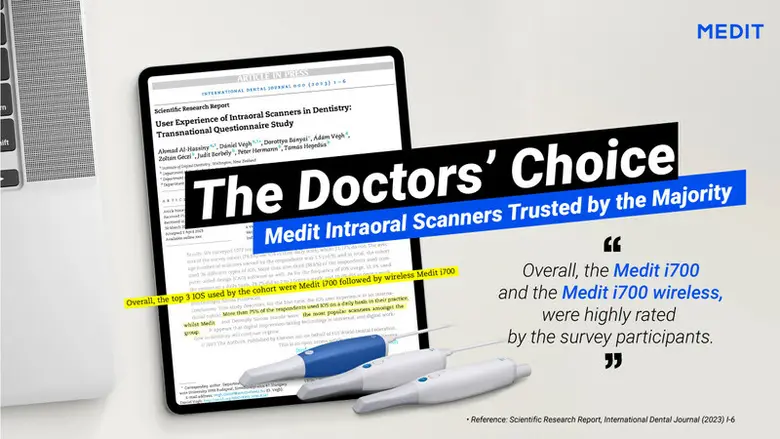 Dentists Worldwide Choose Medit i700 wire...