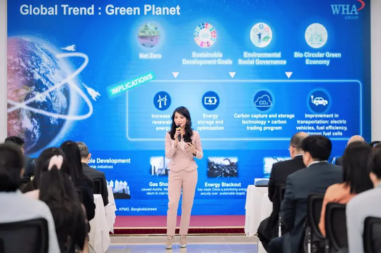 แม่ทัพหญิงแห่งดับบลิวเอชเอ กรุ๊ป บรรยายพิเศษ ในงานกิจกรรม Special Lecture on Supply Chain Connectivity ณ กรุงฮานอย ประเทศเวียดนาม