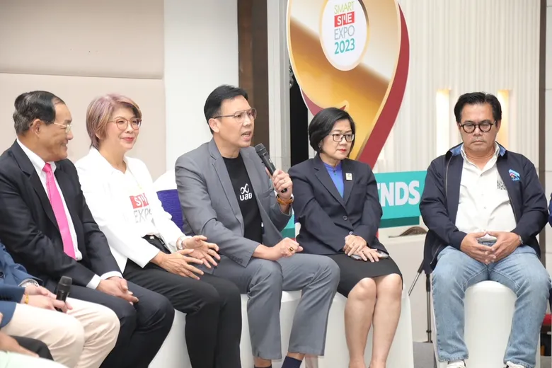 บสย. ร่วมงานแถลงข่าว Smart SME Expo 2023
