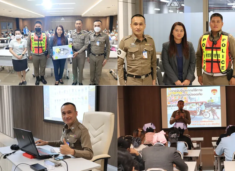 โรงพยาบาลลานนา ร่วมกลุ่มงานจราจร ตำรวจภูธรจังหวัดเชียงใหม่ อบรมความปลอดภัยนอกงาน "ขับขี่ปลอดภัยและวินัยจราจร"