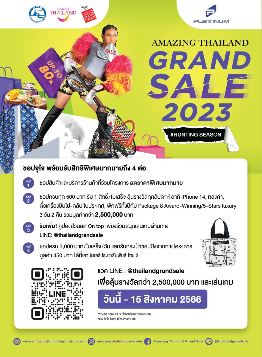 ศูนย์การค้าแพลทินัม ร่วมกับการท่องเที่ยวแ...