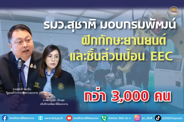 นายสุชาติ ชมกลิ่น รัฐมนตรีว่าการกระทรวงแร...