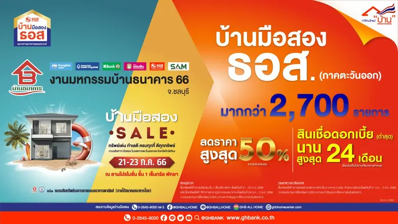 ธนาคารอาคารสงเคราะห์ (ธอส.) เอาใจชาวภาคตะ...