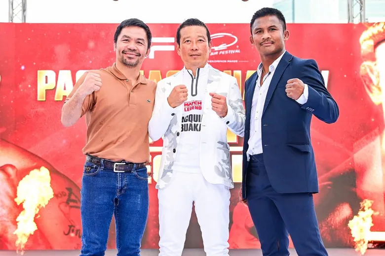 เฟรชแอร์ เฟสติวัล เตรียมระเบิดโคตรมวย "THE MATCH OF LEGEND" การปะทะของ 2 ตำนานนักชกระดับโลกแมนนี่ ปาเกียว - บัวขาว บัญชาเมฆ