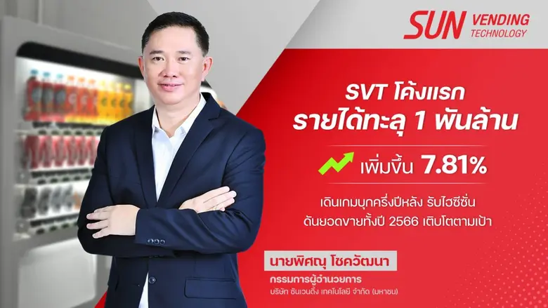 SVT ประกาศผลงานครึ่งแรกปี 66 กวาดรายได้ 1...