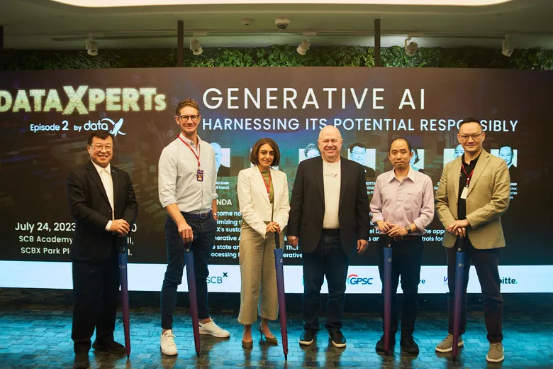 SCB DataX holds an event on "Generative AI: Harnessing Its Potential Responsibly" in cooperation with VISTEC, BCG, Accenture, and Deloitte