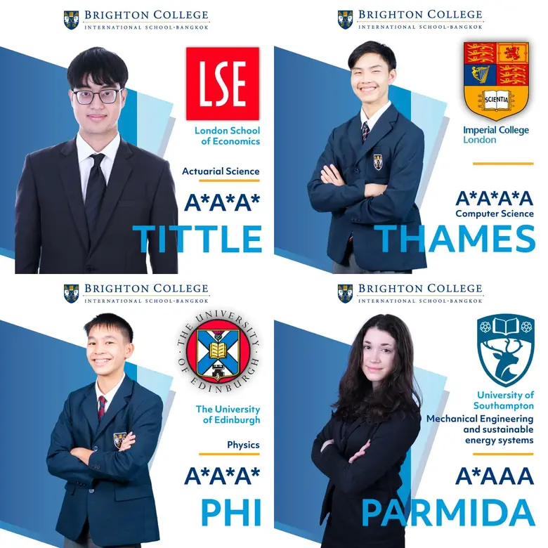 BRIGHTON COLLEGE BANGKOK CELEBRATES OUTSTANDING RESULTS