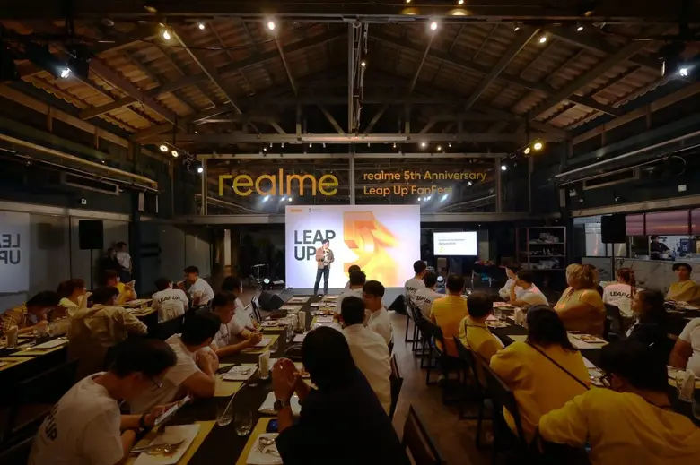 ครบรอบ 5 ปีแห่งความสำเร็จ! realme จัดงาน Fanfest เฉลิมฉลองเพื่อเรียลแฟนตัวจริง พร้อมประกาศกลยุทธ์ใหม่ภายใต้คอนเซ็ปต์ "LEAP UP"