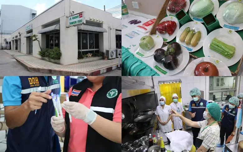 ห้องอาหาร โรงพยาบาลลานนา รับการตรวจประเมินมาตรฐาน Clean Food Good Test Plus