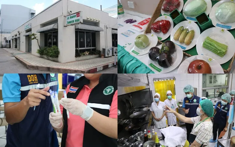 ห้องอาหาร โรงพยาบาลลานนา รับการตรวจประเมินมาตรฐาน Clean Food Good Test Plus