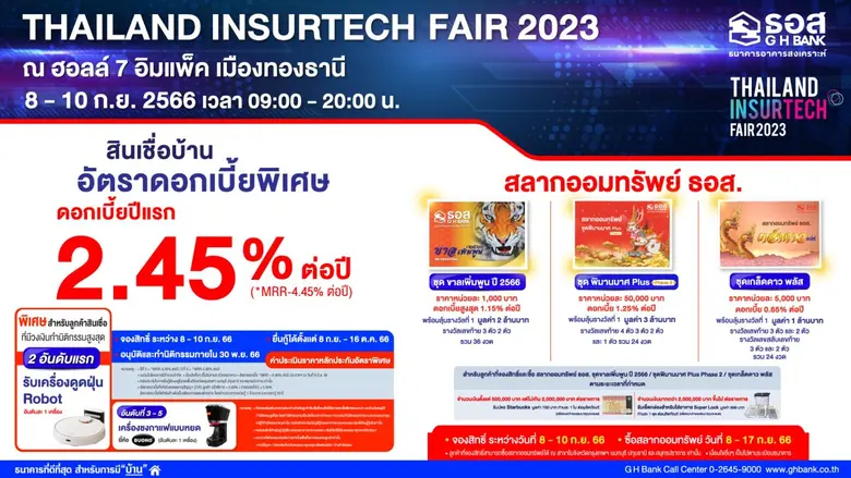 ธนาคารอาคารสงเคราะห์ (ธอส.) จัดโปรโมชันร่...