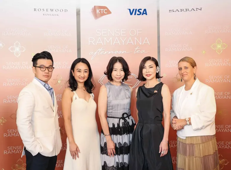 KTC Partners with VISA International (Thailand), Rosewood Bangkok, and SARRAN to Launch "Sense of Ramayana" Tea Set and "Ma-Li Krung" jasmine pin