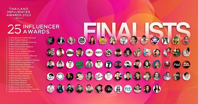 นับถอยหลังพบกับ Thailand Influencer Awards 2023 งานประกาศรางวัลอินฟลูเอนเซอร์แห่งปี 16 ก.ย. นี้ พร้อมเปิดเผยทุกไฮไลต์ทั้งหมดภายในงานที่ยิ่งใหญ่กว่าที่เคย
