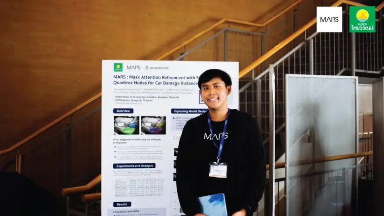 "MARS" Deep Tech Startup ผงาดร่วมแชร์สุดยอดไอเดียนวัตกรรมประเมินความเสียหายรถยนต์ด้วย AI พร้อมคว้าผลงานดีเยี่ยมจากเวทีระดับโลก ICIAP 2023 ณ อิตาลี