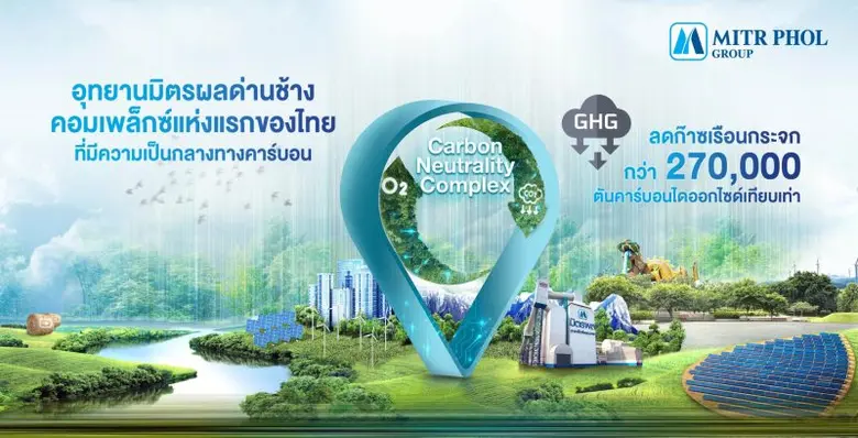 มิตรผล ชูความสำเร็จแรกบนเส้นทางสู่ Net Zero ดันอุทยานมิตรผลด่านช้าง จังหวัดสุพรรณบุรี ก้าวสู่ Carbon Neutrality Complex แห่งแรกของไทย