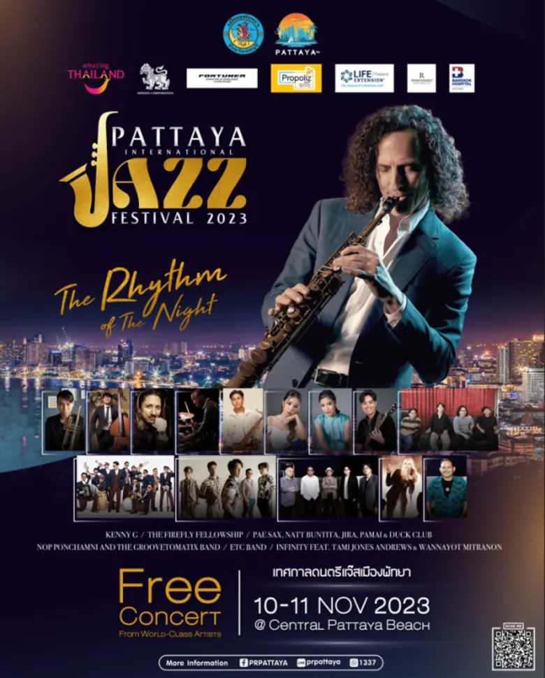 เมืองพัทยา จัดยิ่งใหญ่ Pattaya International Jazz Festival 2023