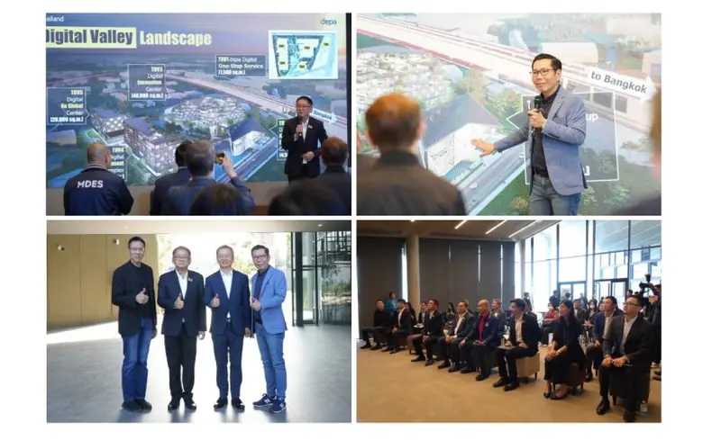 รมว.ดีอี ลงพื้นที่ติดตามความก้าวหน้าโครงการ Thailand Digital Valley พร้อมหารือภาคเอกชนถึงแนวทางขับเคลื่อนระบบนิเวศดิจิทัลของประเทศ