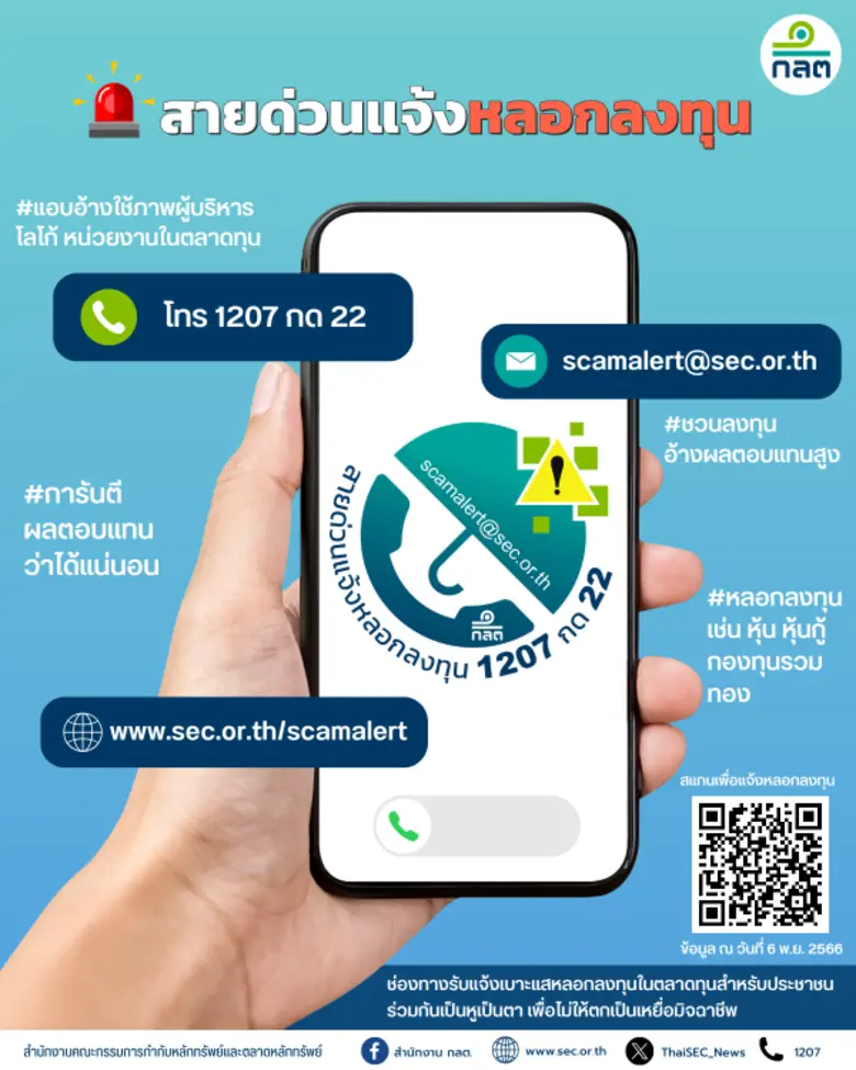 สำนักงานคณะกรรมการกำกับหลักทรัพย์และตลาดหลักทรัพย์ ...