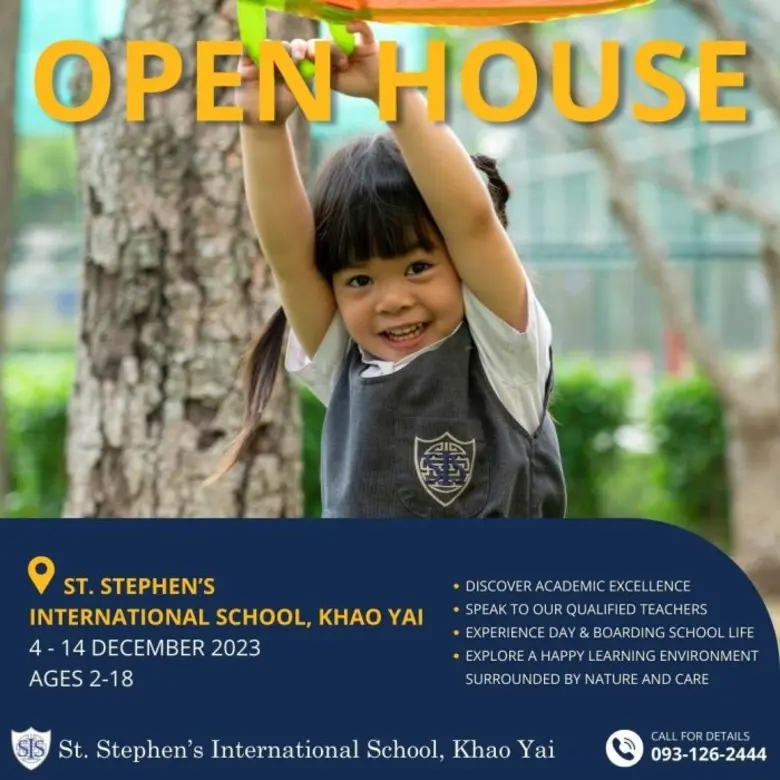 โรงเรียนนานาชาติเซนต์สตีเฟ่นส์เขาใหญ่ ขอเชิญผู้ปกคร...