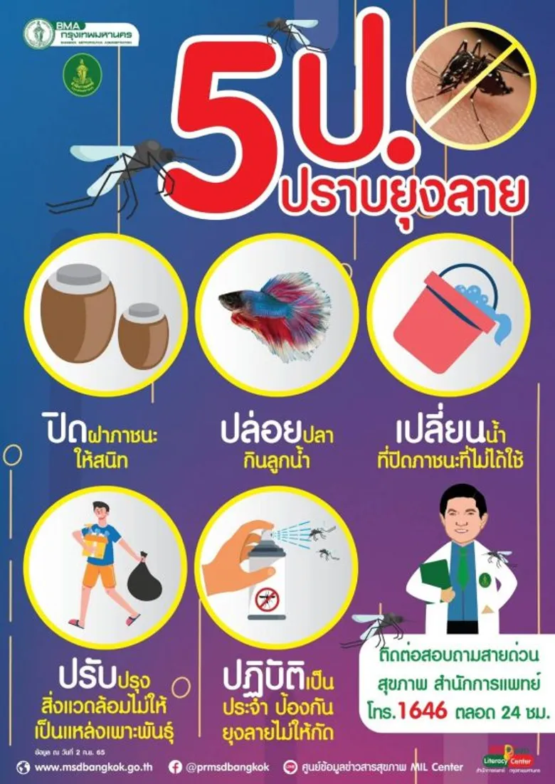 กทม.ให้บริการเชิงรุกเฝ้าระวังป้องกันการแพร่ระบาดโรคไข้หวัดใหญ่-ไข้เลือดออก