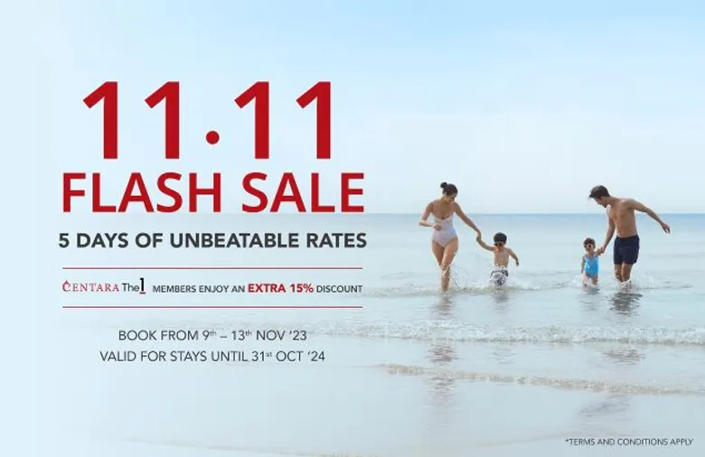 Centara Hotels & Resorts Announces Spectacular 11.11 Flash Sale