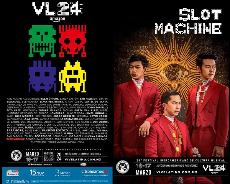 Slot Machine ตัวแทนศิลปินไทยเพียงวงเดียวท...