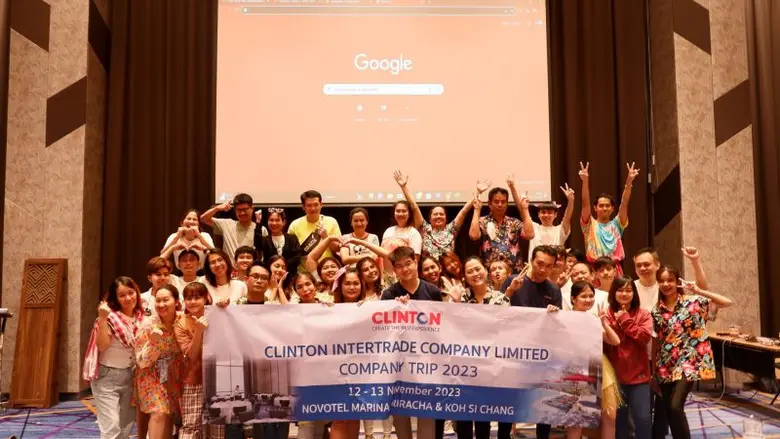บริษัท คลินตันอินเตอร์เทรด จำกัด จัดกิจกรรม Company Trip 2023 ณ โรงแรมโนโวเทลมารีน่า ศรีราชา แอนด์เกาะสีชัง
