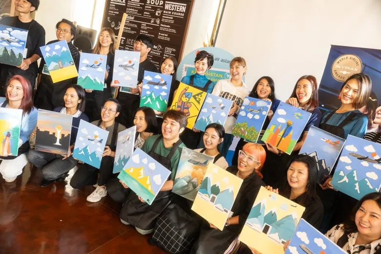 KTC Partnered with Air Astana to Organize a Painting Workshop and Launched "Explore Kazakhstan" Eco-Cultural Tourism Program