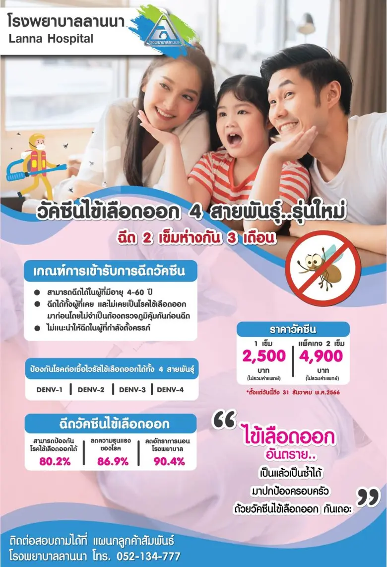 โรงพยาบาลลานนา พร้อมให้บริการ วัคซีนไข้เล...