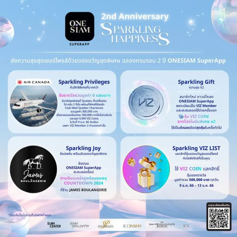 ONESIAM SuperApp ฉลองครบรอบ 2 ปี ส่งความส...