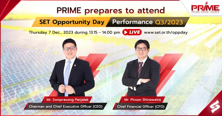 PRIME joins SET Opp Day on Thursday 7 Dec.