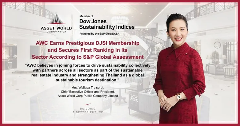 AWC Earns Prestigious DJSI Membership and Secures First Ranking in Its Sector According to S&P Global Assessment