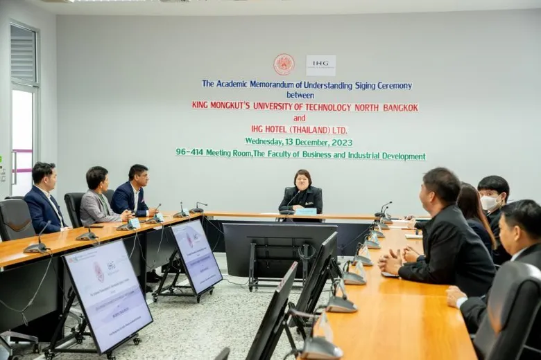 คณะพัฒนาธุรกิจและอุตสาหกรรม มจพ. MOU กับ โรงแรม ไอเอชจี (ประเทศไทย)