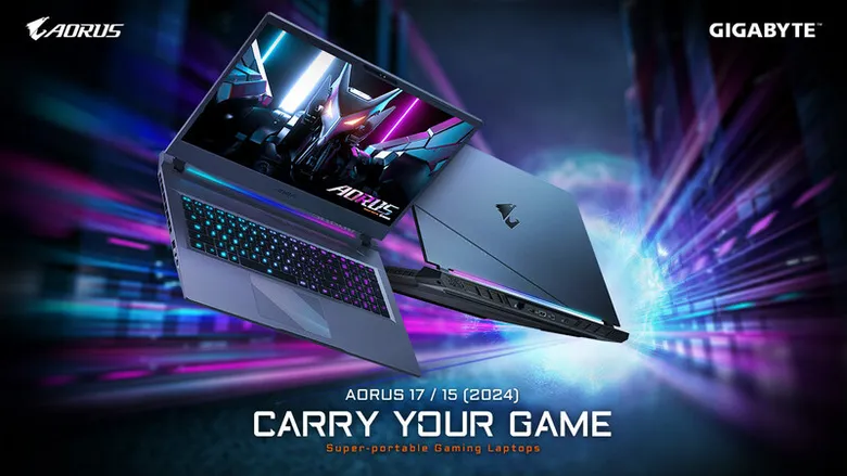 GIGABYTE Introduces New AORUS 17 and AORUS 15 AI-Powered Gaming Laptops with Intel(R) Core(TM) Ultra 7 Processors