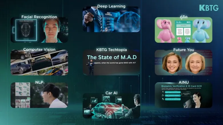 KBTG มั่นใจด้วยศักยภาพด้าน M.A.D. เดินหน้าจาก AI-First สู่ Human-First ตั้งเป้าการเป็นผู้นำระดับประเทศผลักดันการนำงานวิจัยมาประยุกต์ใช้ได้จริง