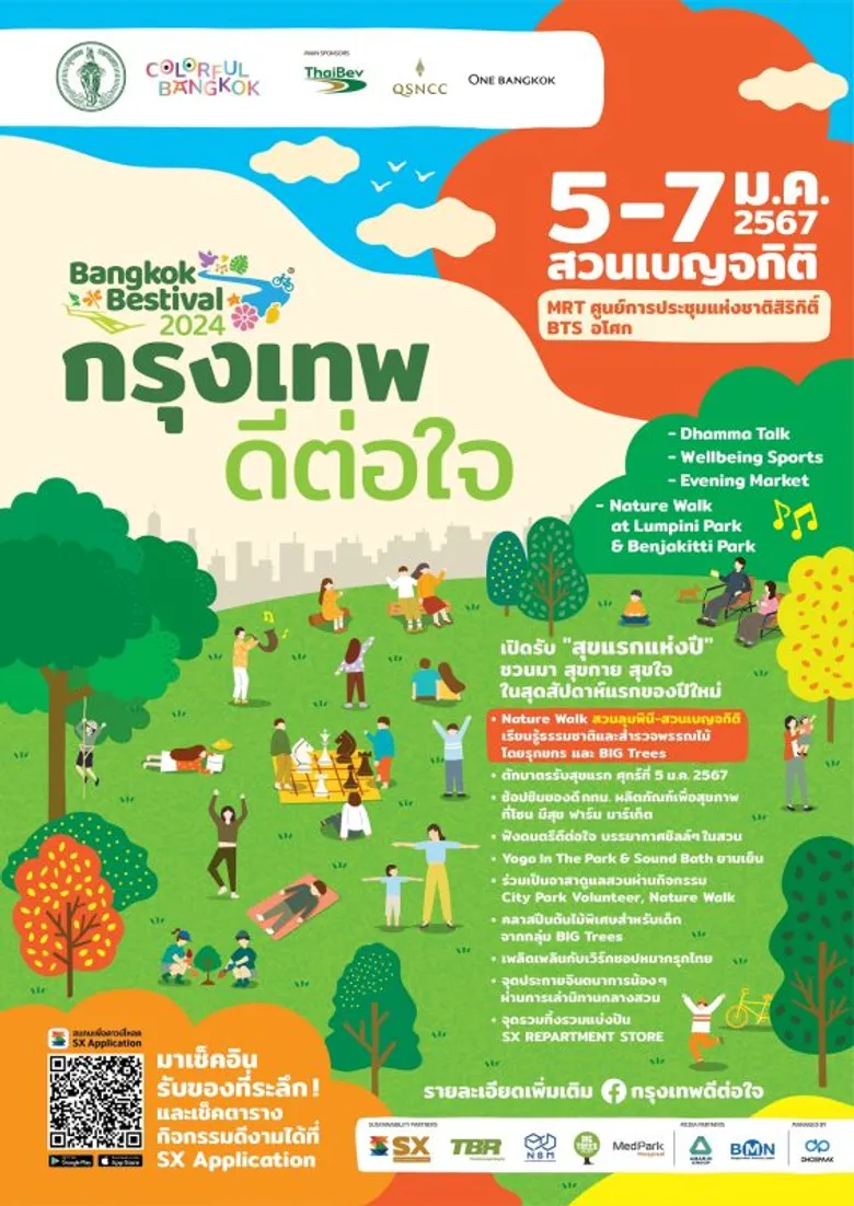 QSNCC and BMA Present 'Krungthep Dee Tor Jai', Embracing 2024 with Local Tourism Initiatives and a Focus on Sustainable Quality of Life