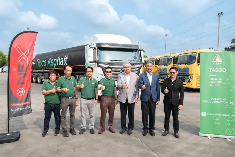 NEX เครื่องร้อน! ร่วมมือกับ "บมจ. ทิปโก้แอสฟัลท์ จำกัด" ใช้รถหัวลากไฟฟ้า EV Tractor 423 kWh