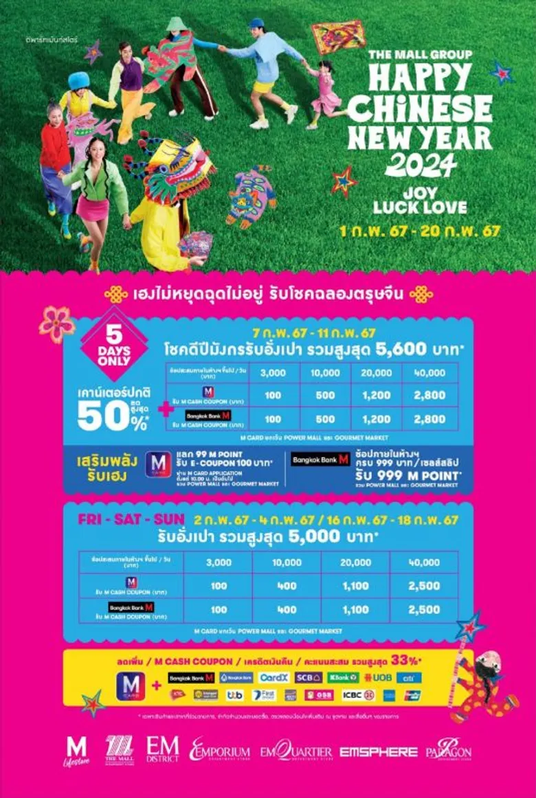 HAPPY CHINESE NEW YEAR 2024 : JOY LUCK LOVE