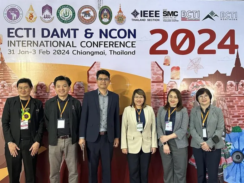 The School of Information and Communication Technology Attended the Opening Ceremony of the International Academic Conference DAMT & NCON 2024, Where Researchers Presented their Research Results.